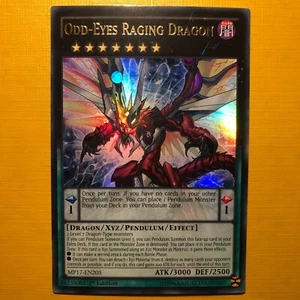 YuGiOh! Odd-Eyes Raging Dragon - Ultra Rare - 1st Edition - MP17 - Mint Card! - Picture 1 of 1