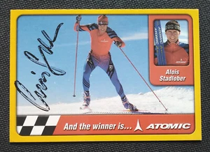 9998 Alois Stadlober AUT Skilanglauf Autogrammkarte original signiert - Picture 1 of 2
