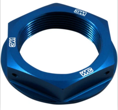 BLUE STEERING BRIDGE TRIPLE TREE NUT CR125, CR250, CRF250R, CRF250X, CRF250RX - Image 1 of 2