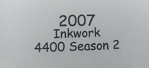 2007 Inkworks 4400 Season 2 Autographed Card Kavan Smith AS Agent Garrity