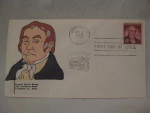 vintage 1959 FDC envelope First Day portrait Ephraim McDowell 1/1 original art - Picture 1 of 3
