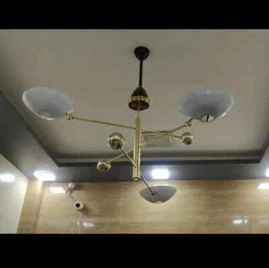 3 Pendant Light | Mid Century Flush Mount Light Sputnik Chandelier Ceiling Light - Picture 1 of 11