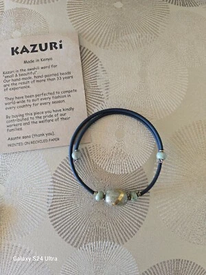 Gargantilha Kazuri África Joias da Moda Feitas à Mão Verde Macia/Ouro, Gargantilha Preta Nova - Imagem 1 de 4