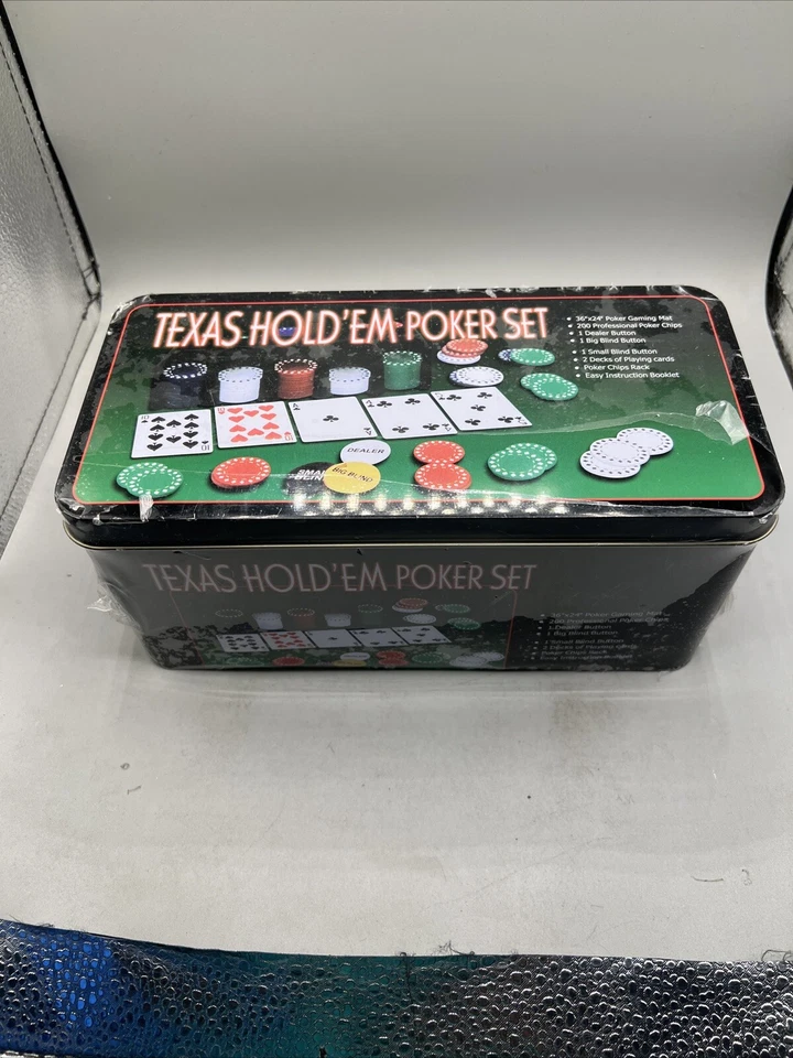 Professional Texas Hold'em Poker Set Brand New Sealed - Image 1 of 4