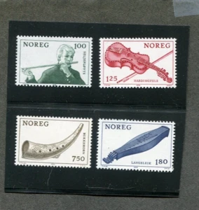 NORWAY SCOTT#734-737 MNH MUSICAL INSTRUMENTS - Picture 1 of 1