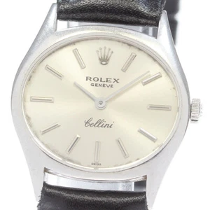 ROLEX Cellini 3802 K18WG cal.1600 Silver Dial Hand Winding Ladies Watch_849169 - Picture 1 of 9