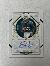 2020 National Treasures JOHN HIGHTOWER IV RC CENTERED Auto /35!! Eagles Panini