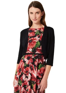 HOBBS Carrie Bolero Cárdigan Chaqueta Corta Negra S Reino Unido 8 10 PVP £49 - Imagen 1 de 5