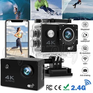 4K Action Camera Waterproof WIFI Sports Camera Underwater Camera as Go Pro NEW - Picture 1 of 12
