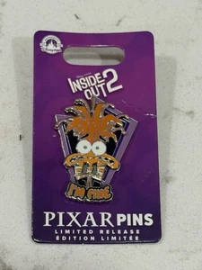 Prendedor Parques Disney 2024 Inside Out 2 Anxiety I’m Fine Edición Limitada - Imagen 1 de 2
