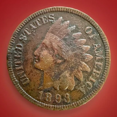 Centavo cabeza india “Full Liberty” 1893 “MONEDA REAL” RÁPIDO ENVÍO Y DEVOLUCIÓN 438A Foto 1 de 4