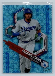 2018 Bowman High Tek Pattern Ocean Blue Tidal Ibandel Isabel /75 #PHT-II Dodgers - Bild 1 von 2
