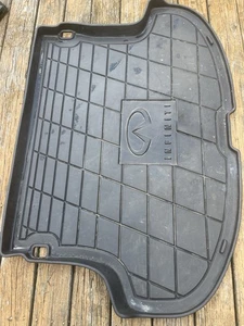 2003-08 INFINITI FX35 FX45 REAR TRUNK CARGO COVER RUBBER FLOOR MAT BLACK 05 06 - Picture 1 of 4