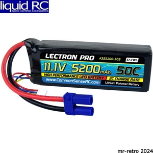 Batería LiPo Common Sense RC 3S5200-505 Lectron Pro 11.1v 5200mah 50c con Ec5 - Imagen 1 de 1
