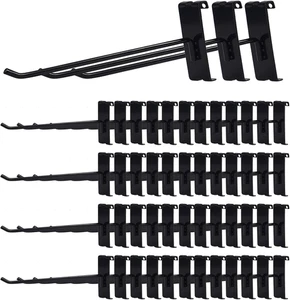 50 Stück 8 Zoll Schwarz Schwerlast Gitterwand Haken für Gitter Wand Panel Display - Bild 1 von 12