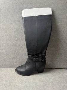 Hana-Bass DAMENSTIEFEL SCHWARZ KNIEHOCH WEITE WADE GRÖSSE 9M - Bild 1 von 4