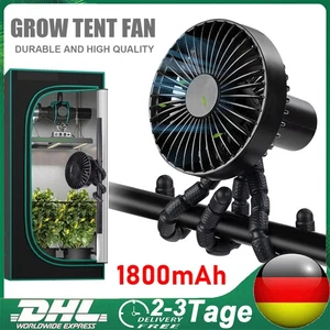 Mini USB Grow Ventilator Flexibler Umluftventilator 3-Stufen für Grow Zelt Box - Bild 1 von 24