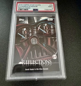 PSA 9 MINT - 2016 Topps Star Wars Reflections #R2 Darth Vader / Obi-Wan Kenobi - Picture 1 of 2