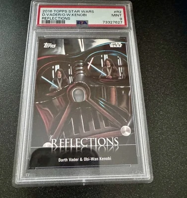 PSA 9 MINT - 2016 Topps Star Wars Reflections #R2 Darth Vader / Obi-Wan Kenobi - Image 1 of 2
