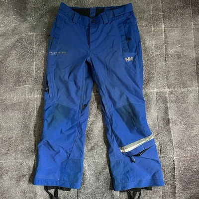 Women's Helly Hansen Insulated Resort Blue Gray Lined Winter Snow Ski Pants Sz L - Image 1 of 4