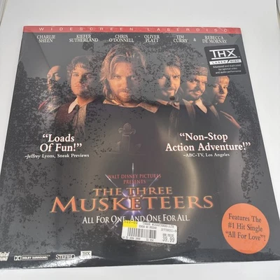 THE THREE MUSKETEERS Laserdisc LD WIDESCREEN FORMAT BRAND NEW SEALED WALT DISNEY - Imagem 1 de 4