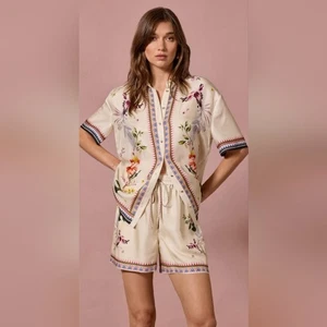 Johnny Was Ophelia Camp Shirt Medium - Bild 1 von 14