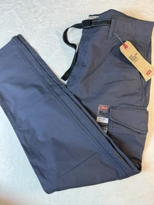 Pantalones Levis 502 Regular Taper Fit Cargo Ombré Azul Cintura Ajustable 32x32 Nuevos con Etiquetas - Imagen 1 de 7