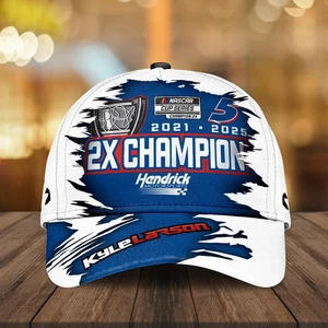Kyle Larson 2025 NASCAR Cup Series Champion Classic Cap - Bild 1 von 5