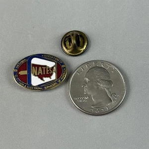 Vintage NATESA Television Electronic Services Of America Union Pin Pinback #54713 - Bild 1 von 2