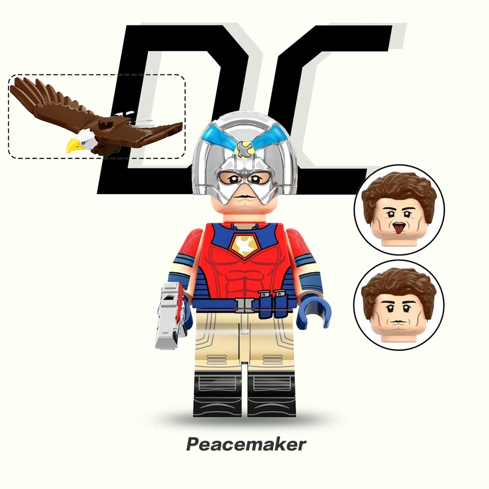 Custom Peacemaker Vigilante Building Blocks Action Figures Educational keychain - Image 1 of 2