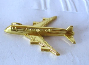 Grande ciondolo collana President US Air Force One 2" tono oro - Foto 1 di 4