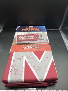 NEW Captain Marvel 1 Reversible Pillowcase 20" x 30" NIP! - Picture 1 of 7