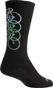 SockGuy Wool Stacked Sock: Black LG/XL - Picture 1 of 1