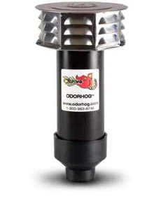 Filtro de tubo OdorHog Vent Stack negro ABS con tapa de metal - Deslizable - Imagen 1 de 12