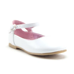 Kleine Kleinkind Mädchen runde Spitze schimmernde Mary Jane flache Party elegante Schuhe - Bild 1 von 6