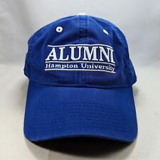 Vintage Hampton University Alumni Split Bar Logo The Game Blue Strapback Hat Cap
