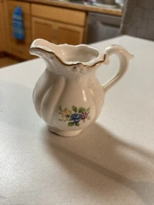 Vintage Bone China Royal Crown Mini Pitcher Floral 24 k guild Perfect condition - Picture 1 of 2