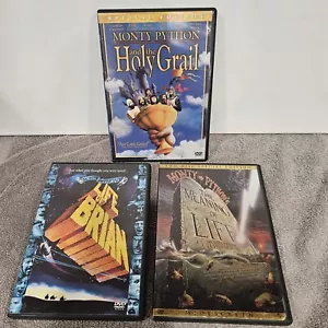 Monty Python - The Holy Grail/Life Of Brian/Meaning Of Life (DVD) Movie Lot - Foto 1 di 1