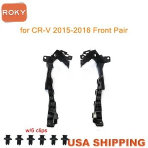 For CR-V CRV 2015 2016 Bumper Headlight Support Bracket Front 2PC Beam Mount - Picture 1 of 6