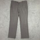 Incotex Dress Pant Mens Actual 34 x 32 Gray Super 100s Wool High Comfort FLAWS