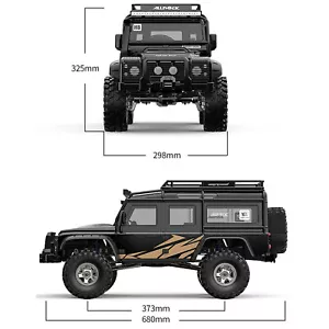 MJX H8H+ 1/8 RC Double Pickup 4WD V2 Remote Control Rock Crawler Car Model RTR8Y - Picture 1 of 17