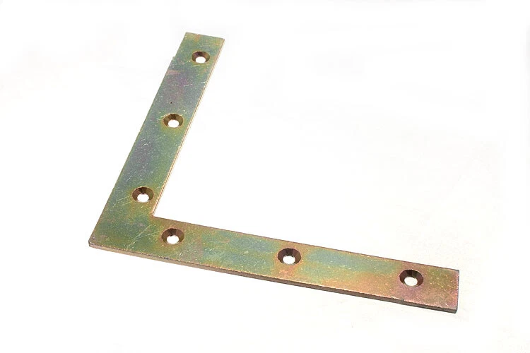 4 X Supporti Angolari Piatto 150Mm (6 Pollici) Acciaio Yzp | Onestopdiy Nuovo - Immagine 1 di 1