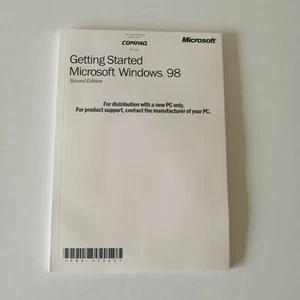 Vintage Windows 98 Second Edition Getting Started Guide Compaq Version - Picture 1 of 2