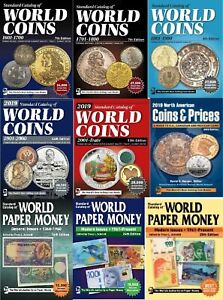 KRAUSE 2019 - 9 PCS SET STANDARD CATALOGS OF WORLD COINS 1601-2018 DIGITAL BOOKS