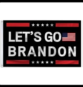 Let's Go Brandon negro, bandera FBJ GOP 3x5 pies - Imagen 1 de 1