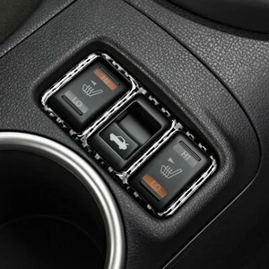 Soft Carbon Fiber Seat Heating Panel Cover Sticker For Nissan 370Z 2009-2020 - Picture 1 of 7