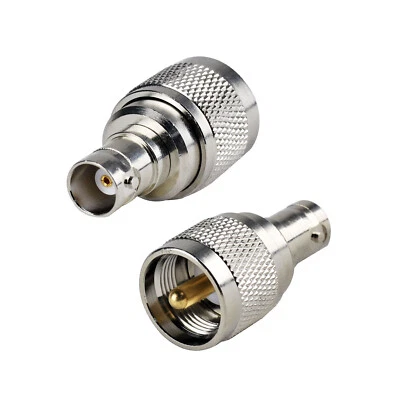 4pcs UHF PL259 PL-259 male plug to BNC female coax RF connector adapter - Image 1 of 4