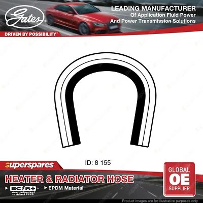 Gates Heater Hose for Nissan Maxima A32 3.0L 01/95-12/99 Length 155mm - image 1 of 2