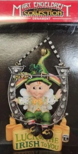 Maria Engelbreit Kurt Adler Ornament Glück des irischen Kobolds Hufeisen - Bild 1 von 4