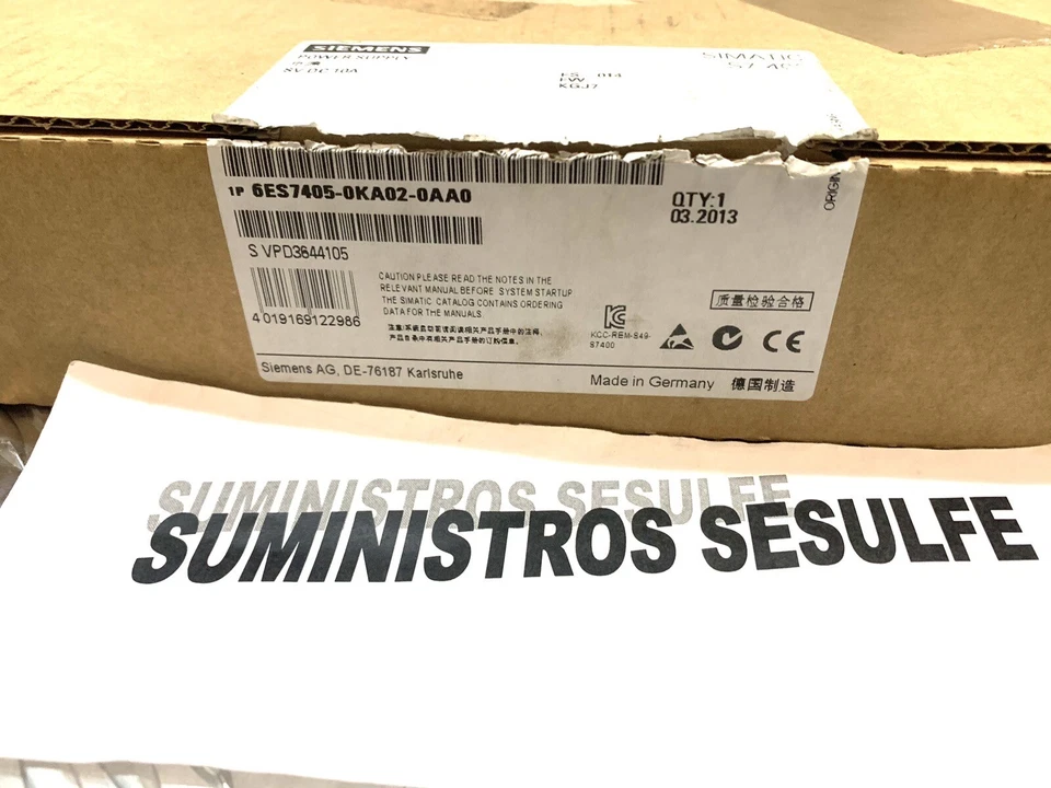 SIEMENS PS405 SIMATIC S7-400  6ES7405-0KA02-0AA0. ÚLTIMA UNIDAD!!! LAST UNIT!!! - Imagen 1 de 4